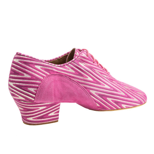 Rummos Damen Trainerschuhe R377 - Leder/Nubuck Neon Pink - 4,5 cm