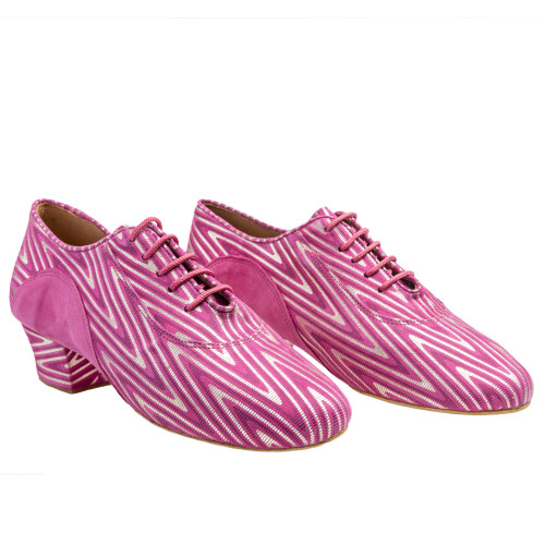 Rummos Mujeres Zapatos de Práctica R377 - Cuero/Nobuk Neon Pink - 4,5 cm