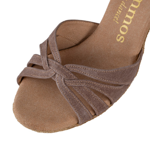 Rummos Mujeres Zapatos de Baile R383 - Nobuk Taupe - 6 cm