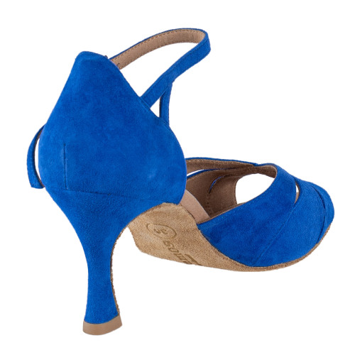 Rummos Damen Tanzschuhe R385 - Nubuck Royal Blau - Normal - 60R Flare - EUR 39