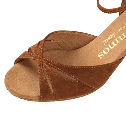 Rummos Mujeres Zapatos de Baile R385 - Nubuck Marrón - 5 cm