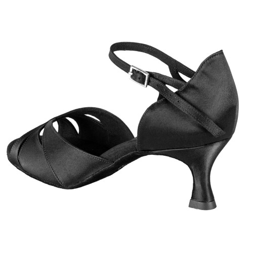 Rummos Mulheres Sapatos de Dança R385 - Cetim Preto - 5 cm