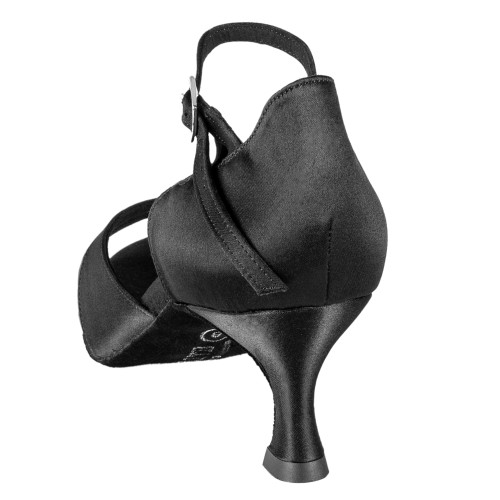 Rummos Damen Tanzschuhe R385 - Satin Schwarz - 5 cm