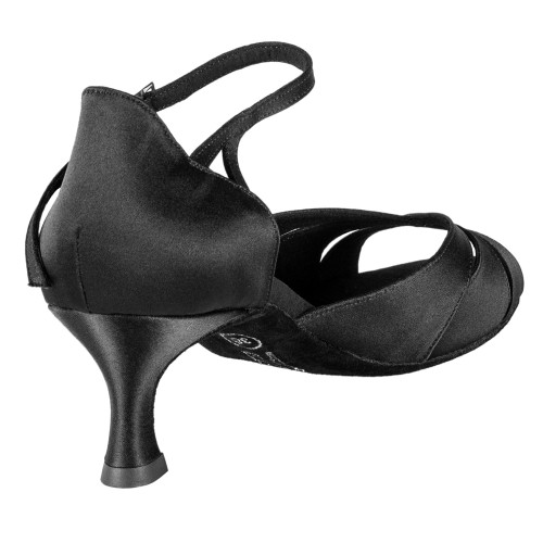 Rummos Mulheres Sapatos de Dança R385 - Cetim Preto - 5 cm