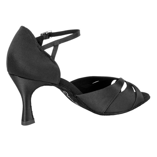 Rummos Mujeres Zapatos de Baile R385 - Satén Negro - 6 cm