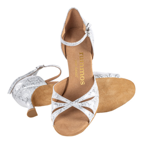 Rummos Women´s dance shoes R385 - Leathe Flower - 5 cm