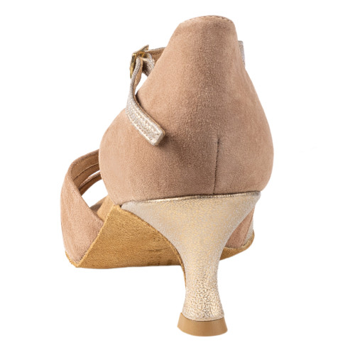 Rummos Mulheres Sapatos de Dança R385 - Nubuck/Pele Bege/Opal - 5 cm