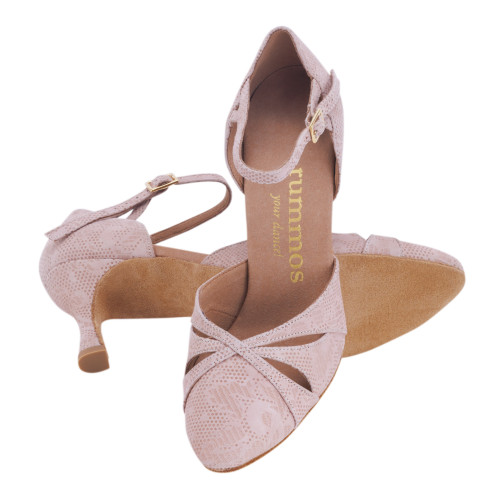 Rummos Mulheres Sapatos de Dança R405 - Nabuk NehruTan - 6 cm