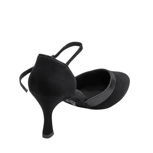 Rummos Women´s dance shoes R407 - Nubuck/Leather Black - 7 cm