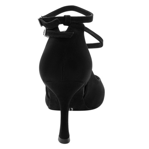 Rummos Femmes Chaussures de Danse R425 - Nubuck Noir - 7 cm