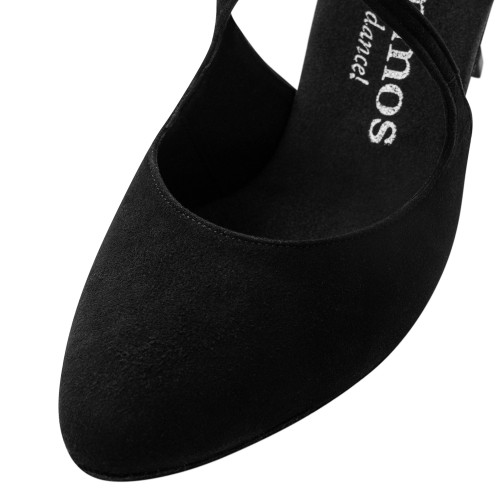 Rummos Femmes Chaussures de Danse R425 - Nubuck Noir - 7 cm