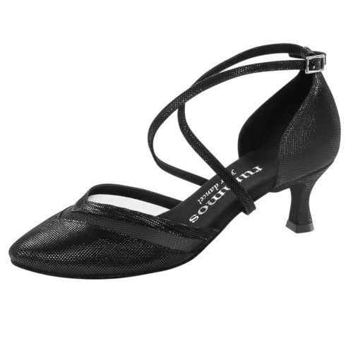 Rummos Damen Tanzschuhe R450 - Leder Schwarz - 5 cm