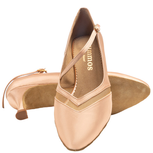 Rummos Ladies Ballrom Dance Shoes R490 - Flesh - 5 cm