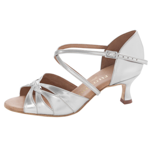 Rummos Damen Tanzschuhe R520 - Leder Silber - 5 cm