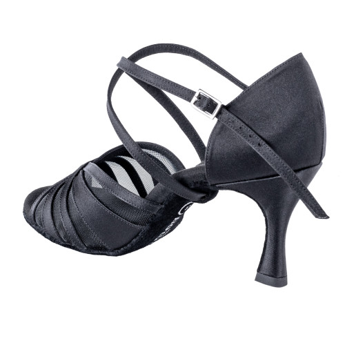 Rummos Mulheres Sapatos de Dança R530 - Cetim Preto - 6 cm