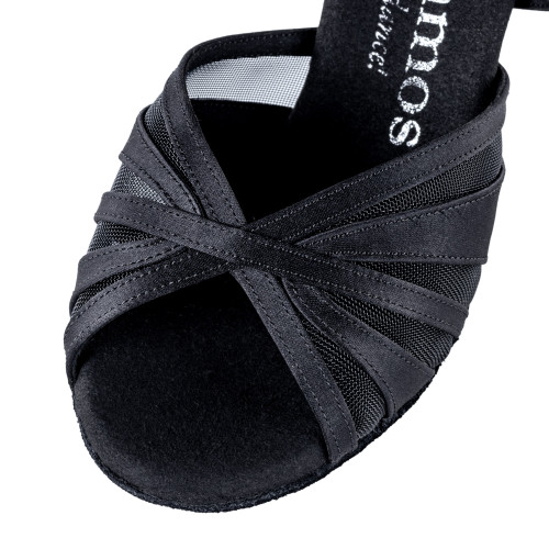 Rummos Mulheres Sapatos de Dança R530 - Cetim Preto - 6 cm