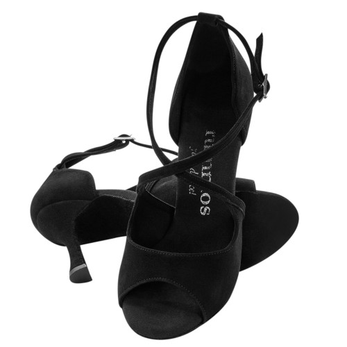 Rummos Women´s dance shoes R545 - Nubuck Black - 7 cm