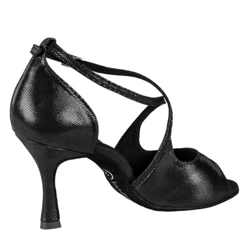 Rummos Dames Dansschoenen R545 - Leer Diva Zwart - 7 cm