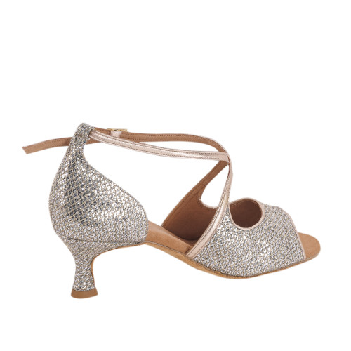 Rummos Damen Tanzschuhe R545 - Leder/GlitterLux - 5 cm