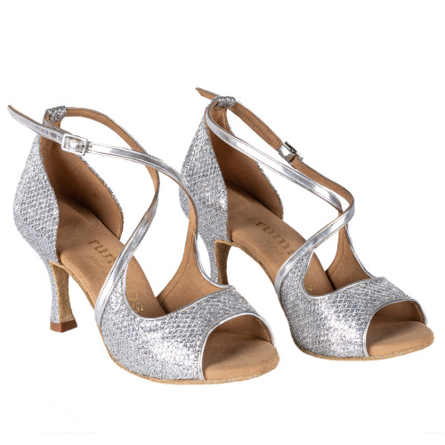 Rummos Damen Tanzschuhe R545 - Leder/GlitterLux - 6 cm