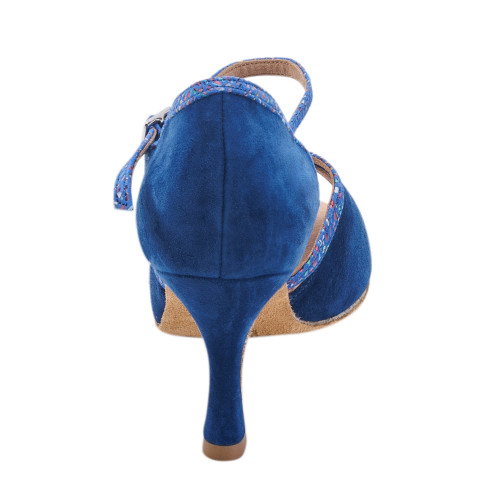 Rummos Dames Dansschoenen R550 - Nubuck/Leer Indico Blue - 6 cm