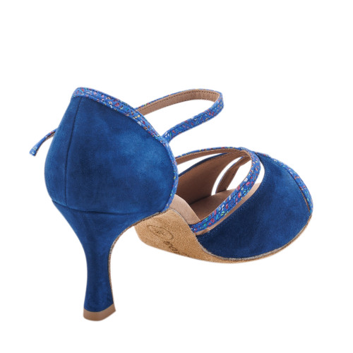 Rummos Dames Dansschoenen R550 - Nubuck/Leer Indico Blue - 6 cm