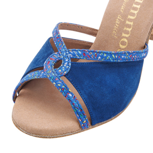 Rummos Donne Scarpe da Ballo R550 - Nubuck/Pelle Indico Blu - 6 cm