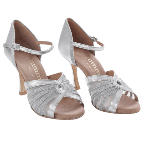 Rummos Damen Tanzschuhe R563 - Leder/Glitzer - 7 cm