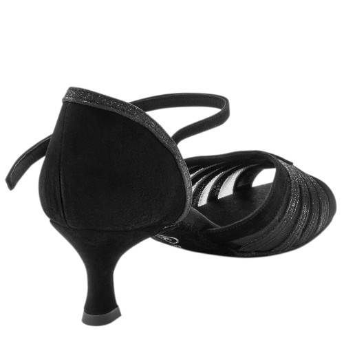 Rummos Damen Tanzschuhe R563 - Nubuck/Glitzer - 5 cm