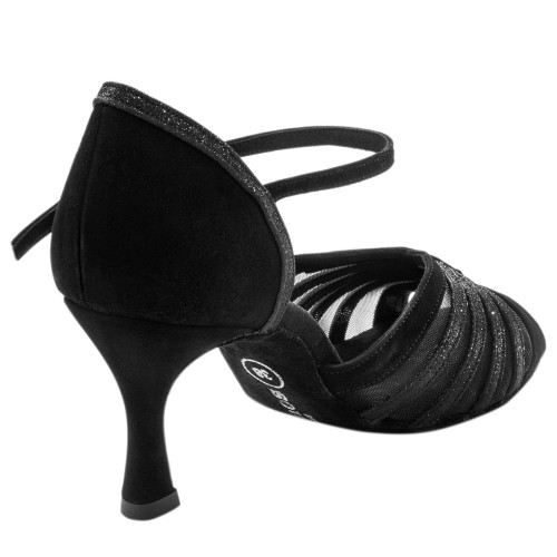 Rummos Femmes Chaussures de Danse R563 - Nubuck/Glitzer - 6 cm