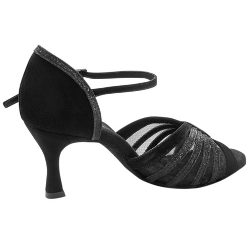 Rummos Femmes Chaussures de Danse R563 - Nubuck/Glitzer - 6 cm