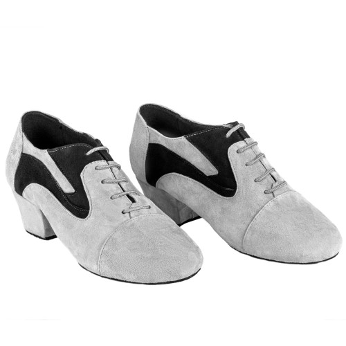 Rummos Mujeres Zapatos de Práctica R607 - Nobuk Gris/Negro - Normal - 45 Cuban - EUR 40