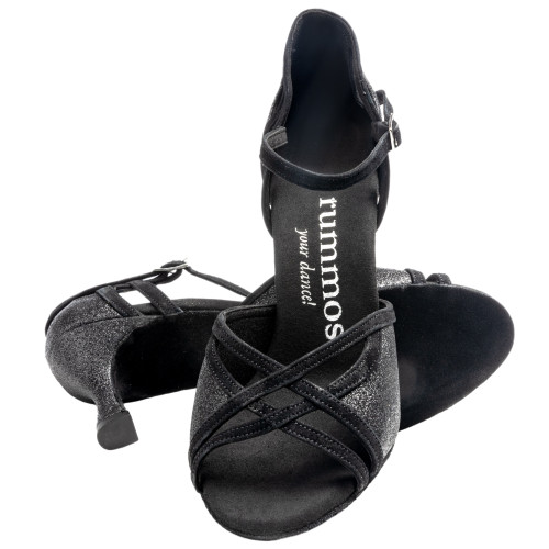 Rummos Women´s dance shoes Claire 131-024 - Glitter Black - 6 cm