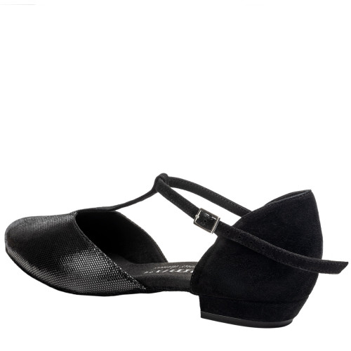 Rummos Mujeres Zapatos de Baile Carol - Cuero/Nobuk Negro - 2 cm