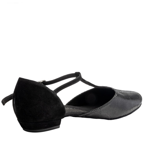 Rummos Mujeres Zapatos de Baile Carol - Cuero/Nobuk Negro - 2 cm