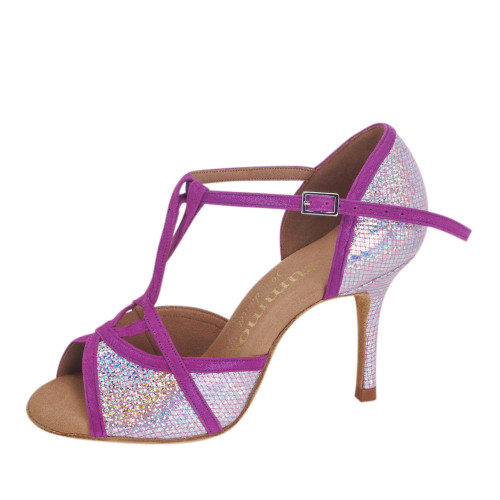 Rummos Mujeres Zapatos de Baile Santigold - Nobuk/Cuero Lilac/Mirror - Normal - 80E Stiletto - EUR 38,5