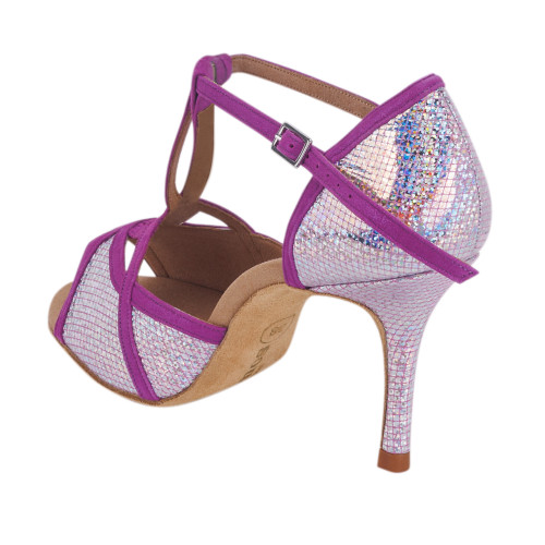 Rummos Femmes Chaussures de Danse Santigold - Nubuck/Cuir Lilac/Mirror - Normal - 80E Stiletto - EUR 38.5