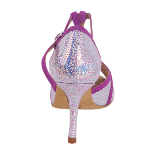 Rummos Mujeres Zapatos de Baile Santigold - Nobuk/Cuero Lilac/Mirror - Normal - 80E Stiletto - EUR 38,5