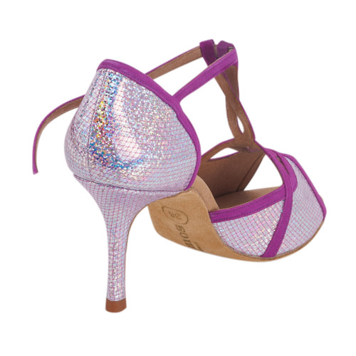 Rummos Femmes Chaussures de Danse Santigold - Nubuck/Cuir Lilac/Mirror - Normal - 80E Stiletto - EUR 38.5