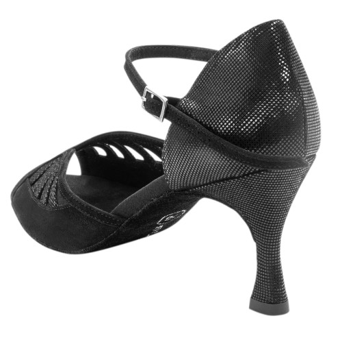 Rummos Damen Tanzschuhe Stella - Nubuck/Leder Schwarz - 6 cm