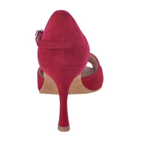 Rummos Mujeres Zapatos de Baile Stella - Nobuk Rojo - Normal - 70R Flare - EUR 38