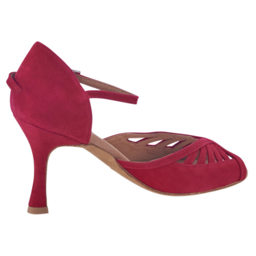 Rummos Donne Scarpe da Ballo Stella - Nubuck Rosso - Medium (Normale) - 70R Flare - EUR 38