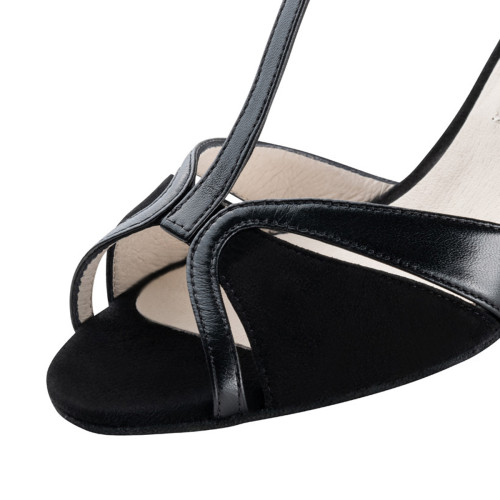 Werner Kern Femmes Chaussures de Danse Astrid - Cuir Noir - 6,5 cm  - Größe: UK 5,5