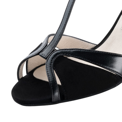 Werner Kern Damen Tanzschuhe Astrid - Leder/Veloursleder Schwarz - 6,5 cm  - Größe: UK 5,5