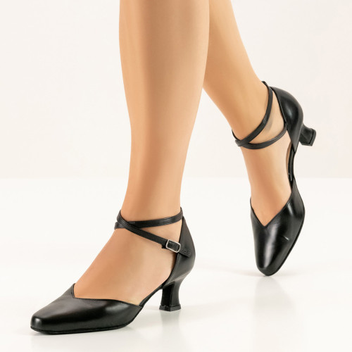 Werner Kern Mulheres Sapatos de Dança Betty - Pele Preto - 5,5 cm  - Größe: UK 6