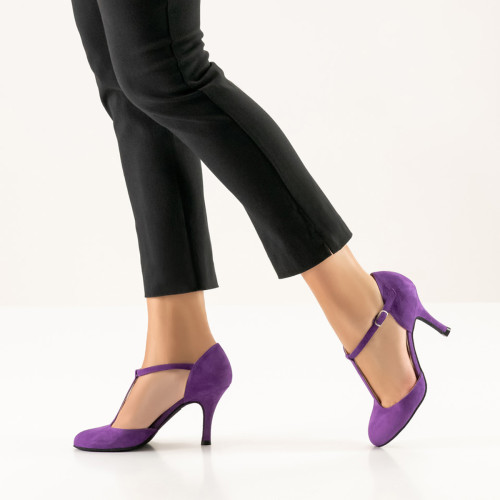 Nueva Epoca Mujeres Zapatos de Baile Corazon - Ante - 8 cm