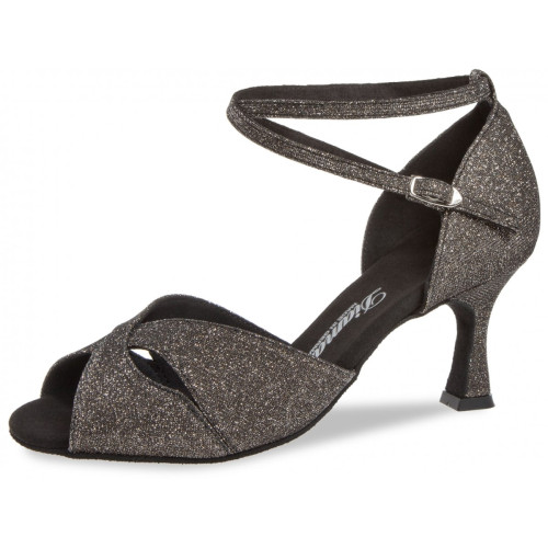 Diamant Mulheres Sapatos de dança 181-087-510 - Brocado Bronze - 6,5 cm Flare  - Größe: UK 7