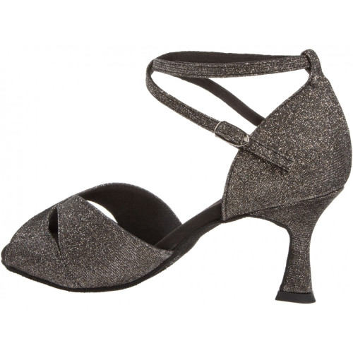 Diamant Mujeres Zapatos de Baile 181-087-510 - Brocado Bronce - 6,5 cm Flare  - Größe: UK 5