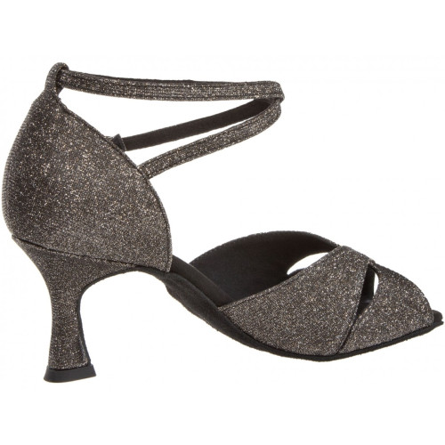 Diamant Mulheres Sapatos de dança 181-087-510 - Brocado Bronze - 6,5 cm Flare  - Größe: UK 5