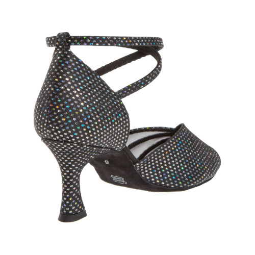 Diamant Damen Tanzschuhe 020-087-183 - Textil/Mesh - 6,5 cm Flare  - Größe: UK 6